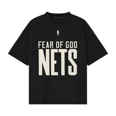 Pre-owned Essentials Fear Of God  Nets 90's Tee 'black' | Men's Size M