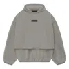 Essentials Fear Of God  Nylon Fleece Hooded Sweatshirt 'dust Heather Grey'
