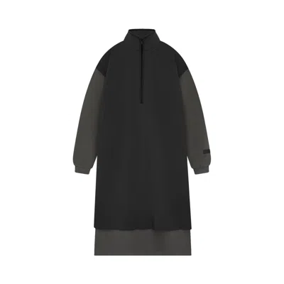 Pre-owned Essentials Fear Of God  Nylon Fleece Mockneck Sweater Dress 'ink/jet Black' | Women's Size Xs