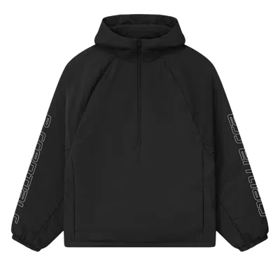 Pre-owned Essentials Fear Of God  Nylon Half Zip Anorak 'vintage Black' | Men's Size L