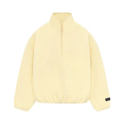 Pre-owned Essentials Fear Of God  Nylon Half Zip Mockneck 'garden Yellow'
