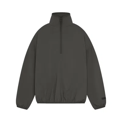 Pre-owned Essentials Fear Of God  Nylon Half Zip Mockneck 'ink' In Black