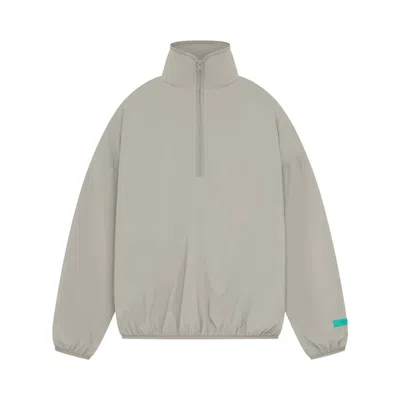 Pre-owned Essentials Fear Of God  Nylon Half Zip Mockneck 'seal' In Grey