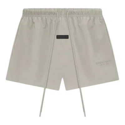 Essentials Fear Of God  Nylon Running Shorts 'seal' In Gray