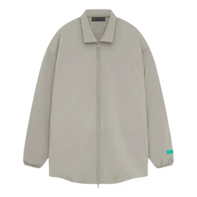 Essentials Fear Of God  Nyon Filled Shirt Jacket 'seal' In Gray
