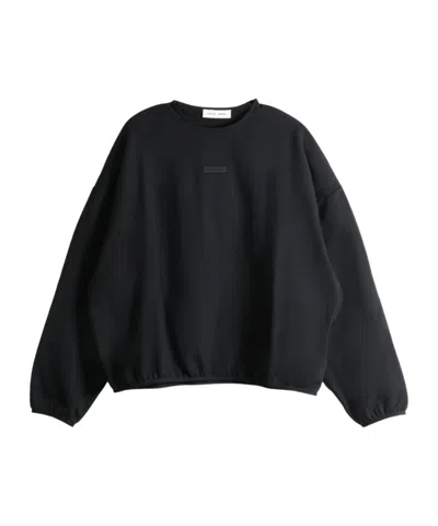 Essentials Fear Of God  Oversized Crewneck Sweatshirt In Black