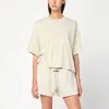 Essentials Oversized Greige Cotton-blend T-shirt In Neutral