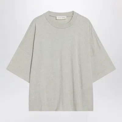 ESSENTIALS FEAR OF GOD ESSENTIALS OVERSIZED GREIGE COTTON-BLEND T-SHIRT