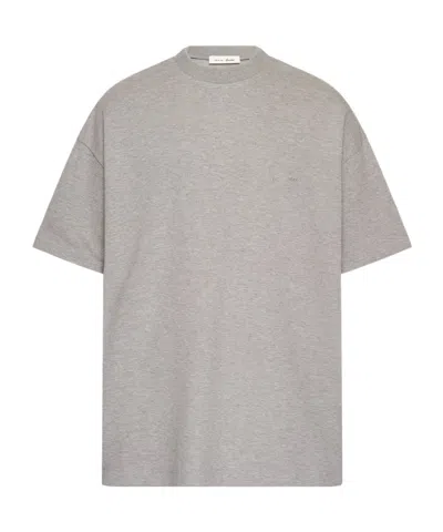 Essentials Signature 90s Logo-embroidered T-shirt In Gray