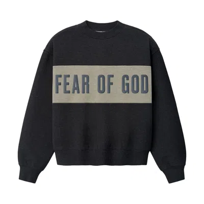 Pre-owned Essentials Fear Of God  Paneled Classic Sweatshirt 'iron Grey' | Women's Size L
