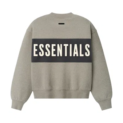 Pre-owned Essentials Fear Of God  Paneled Classic Sweatshirt 'seal Heather' | Grey | Women's Size Xl