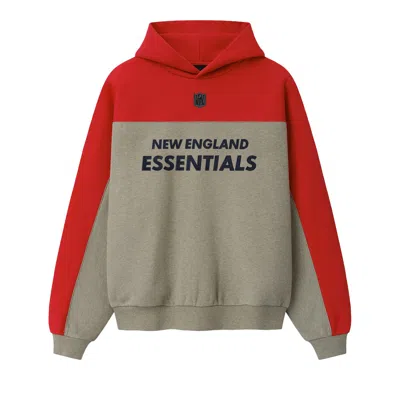 Pre-owned Essentials Fear Of God  Patriots 90s Relaxed Hoodie 'seal Heather' | Grey | Men's Size Xl