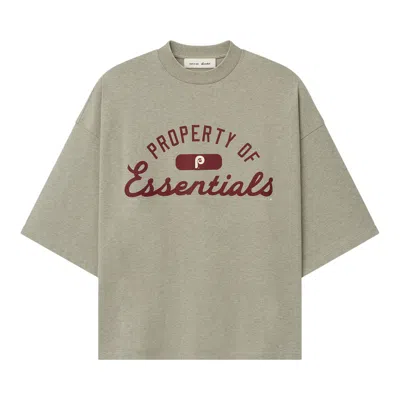 Pre-owned Essentials Fear Of God  Phillies Merch Tee 'seal Heather' | Grey | Men's Size M
