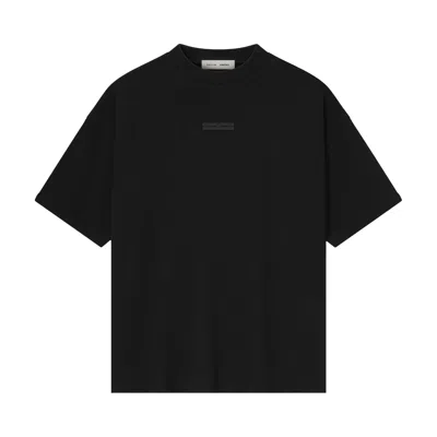 Pre-owned Essentials Fear Of God  Pique 90's Short-sleeve Tee 'jet Black' | Men's Size Xl