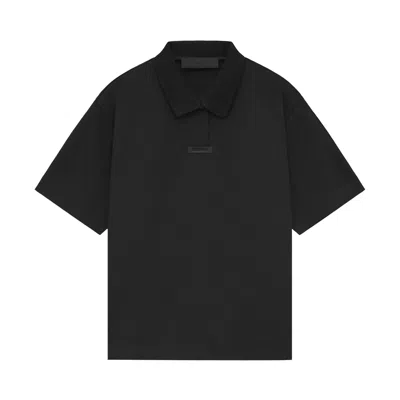 Pre-owned Essentials Fear Of God  Pique Polo 'black'