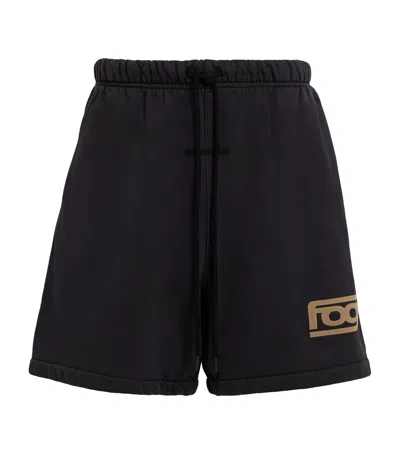 Essentials Fear Of God  Printed Classic Sweatshorts In Black