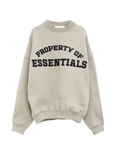 Essentials Fear Of God  Property Lounge Crewneck Sweatshirt In Gray