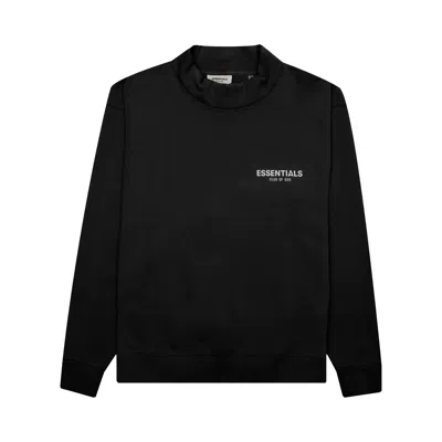 Pre-owned Essentials Fear Of God  Pullover Mockneck 'strech Limo' In Black