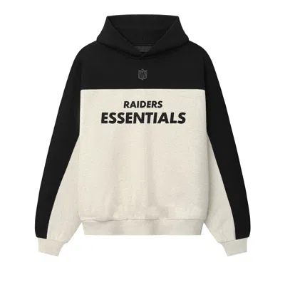 Pre-owned Essentials Fear Of God  Raiders 90s Relaxed Hoodie 'marble Heather' | Grey | Men's Size Xl