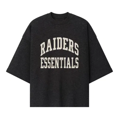 Pre-owned Essentials Fear Of God  Raiders Merch Tee 'iron Grey Heather' | Men's Size Xl