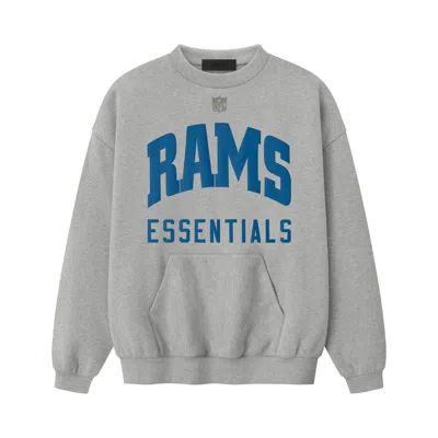 Pre-owned Essentials Fear Of God  Rams Sport Crewneck 'concrete Heather' | Grey | Men's Size S In Gray