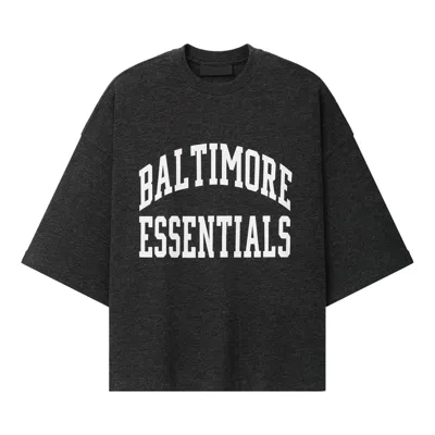 Pre-owned Essentials Fear Of God  Ravens Merch Tee 'iron Grey Heather' | Men's Size M