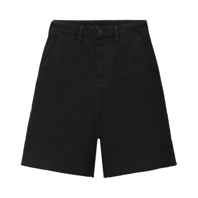 Pre-owned Essentials Fear Of God  Raw Cut 5-pocket Short 'overdyed Black' | Men's Size 32