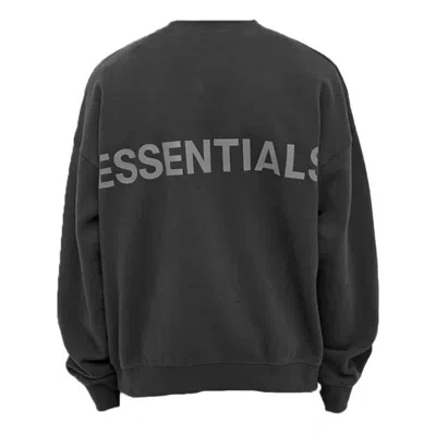 Essentials Fear Of God  Reflective Logo Sweatshirt 'black'