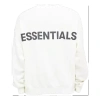 Essentials Fear Of God  Reflective Logo Sweatshirt 'white' In Neutral