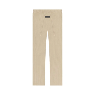 Pre-owned Essentials Fear Of God  Relaxed Corduroy Pants 'sand' In Tan