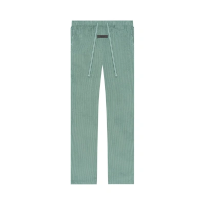 Pre-owned Essentials Fear Of God  Relaxed Corduroy Pants 'sycamore' In Green