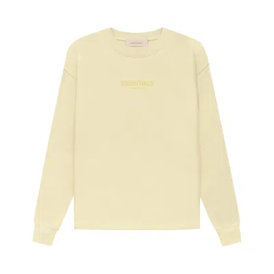 Pre-owned Essentials Fear Of God  Relaxed Crewneck 'canary' In Cream