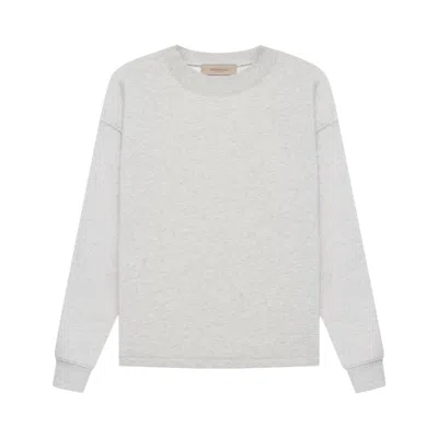 Pre-owned Essentials Fear Of God  Relaxed Crewneck 'light Oatmeal' In Grey