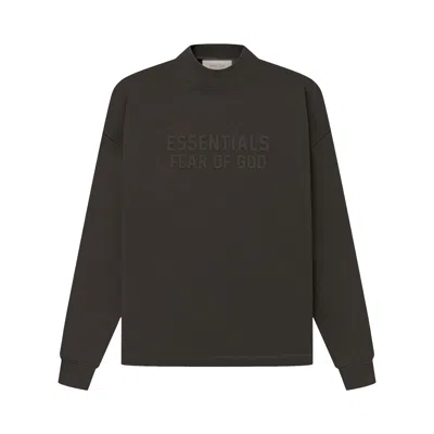Pre-owned Essentials Fear Of God  Relaxed Crewneck 'off Black'