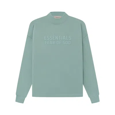 Pre-owned Essentials Fear Of God  Relaxed Crewneck 'sycamore' In Green