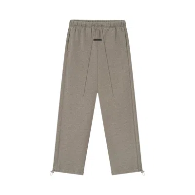 Pre-owned Essentials Fear Of God  Relaxed Fleece Sweatpant With Piping 'homestead Heather' | Tan | Men's Size X