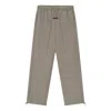 Essentials Fleece Logo Track Pants In Gray