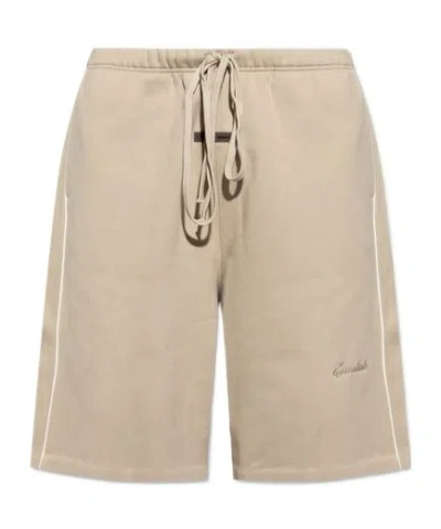 Essentials Fear Of God  Relaxed Fleece Sweatshorts In Neutral