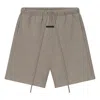 Essentials Fear Of God  Relaxed Fleece Sweatshorts With Piping 'homestead Heather' In Gray
