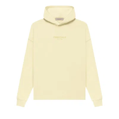 Pre-owned Essentials Fear Of God  Relaxed Hoodie 'canary' In Cream