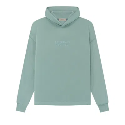 Pre-owned Essentials Fear Of God  Relaxed Hoodie 'sycamore' In Green