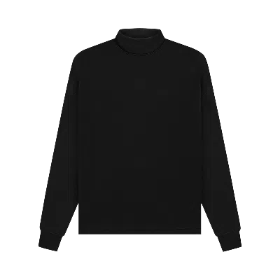 Pre-owned Essentials Fear Of God  Relaxed Mockneck 'stretch Limo' In Black