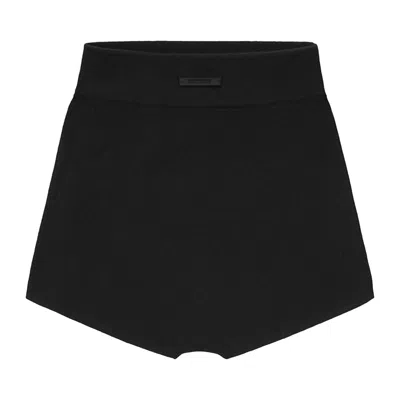 Pre-owned Essentials Fear Of God  Rib Boy Short 'vintage Black' | Women's Size Xl