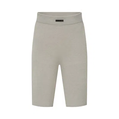 Pre-owned Essentials Fear Of God  Rib Knit Biker Short 'seal' | Grey | Women's Size Xs