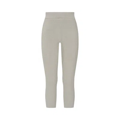Pre-owned Essentials Fear Of God  Rib Knit Capri 'seal' | Grey | Women's Size Xl