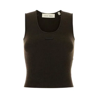 Pre-owned Essentials Fear Of God  Rib Tank 'brown' | Women's Size S
