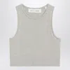 Essentials Fear Of God  Ribbed Greige Cropped Top