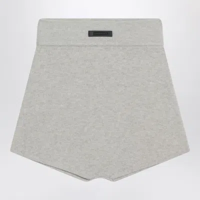 Essentials Fear Of God  Ribbed Greige Culottes In Brown