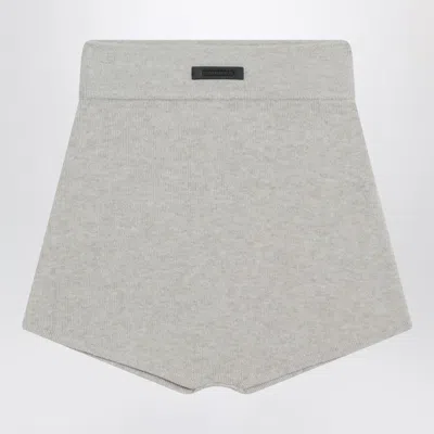Essentials Fear Of God  Ribbed Greige Culottes In Gray