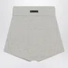 Essentials Waffle-knit Shorts In Gray